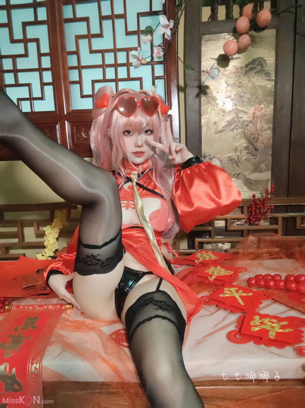 Coser@七七娜娜子_ 布莱默顿新春旗袍