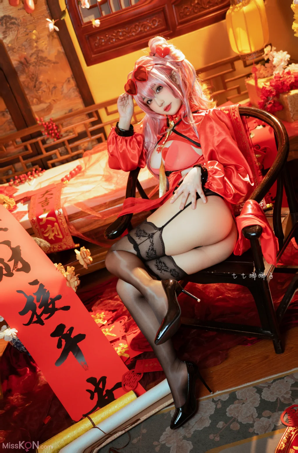 Coser@七七娜娜子_ 布莱默顿新春旗袍