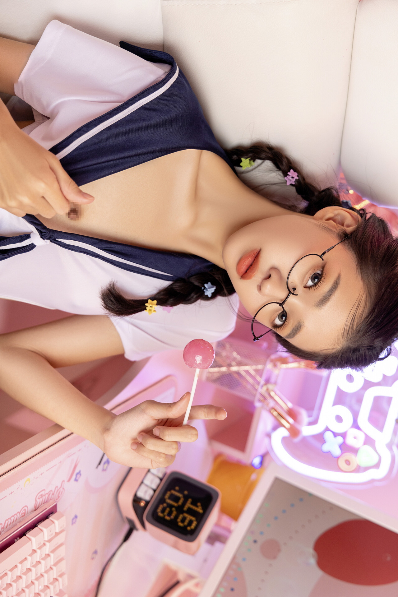 JVID 妍妍 Angel – 电竞少女-超可愛微乳美少女-第一次的性感開發 Set.02