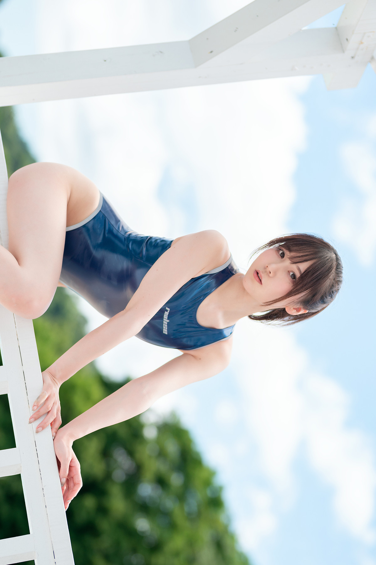 Kenken けんけんぱ, デジタル写真集 夕阳西下 竞泳泳装 Set.02