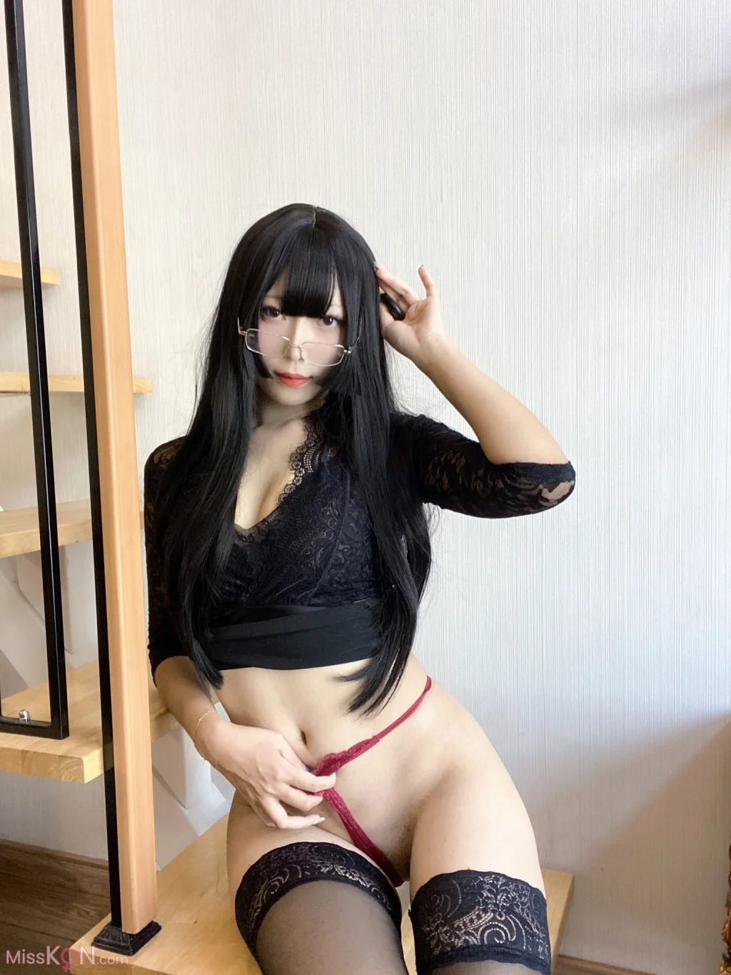 Coser@Money冷冷_ 黑蕾丝