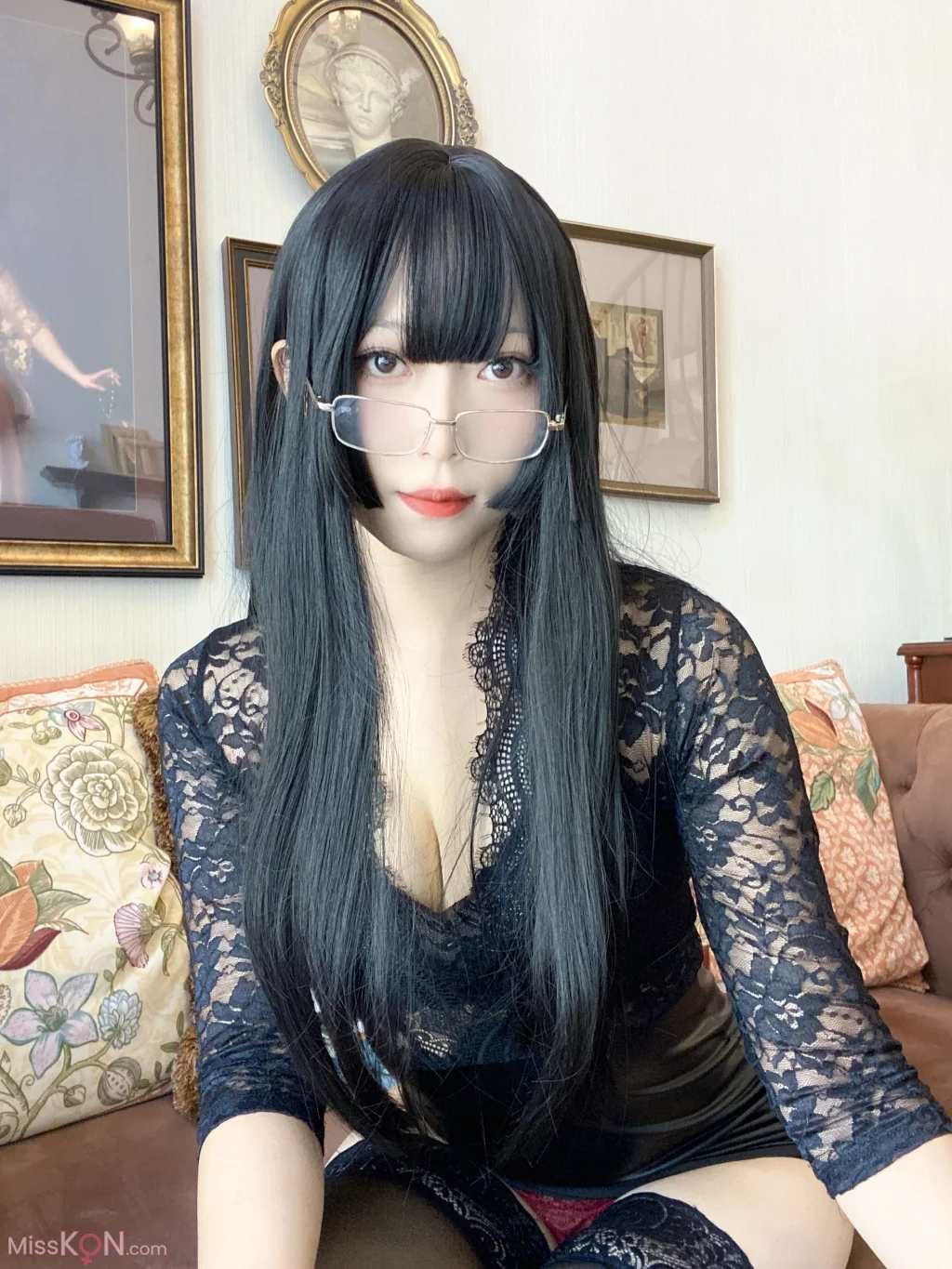 Coser@Money冷冷_ 黑蕾丝