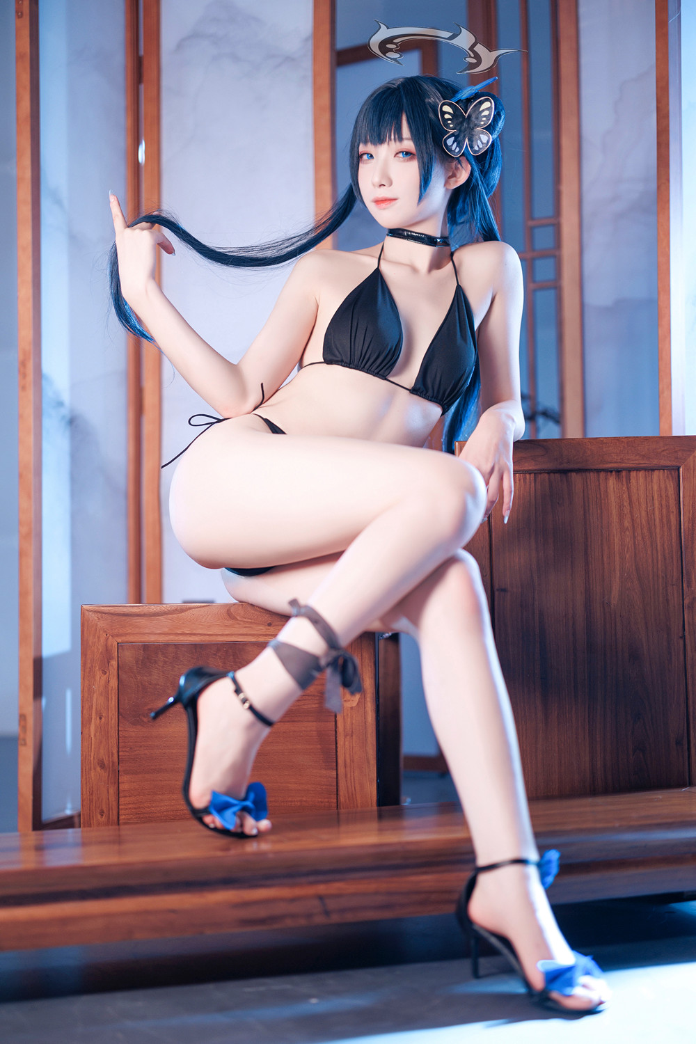 Cosplay 封疆疆v – 碧蓝档案 妃咲 泳装