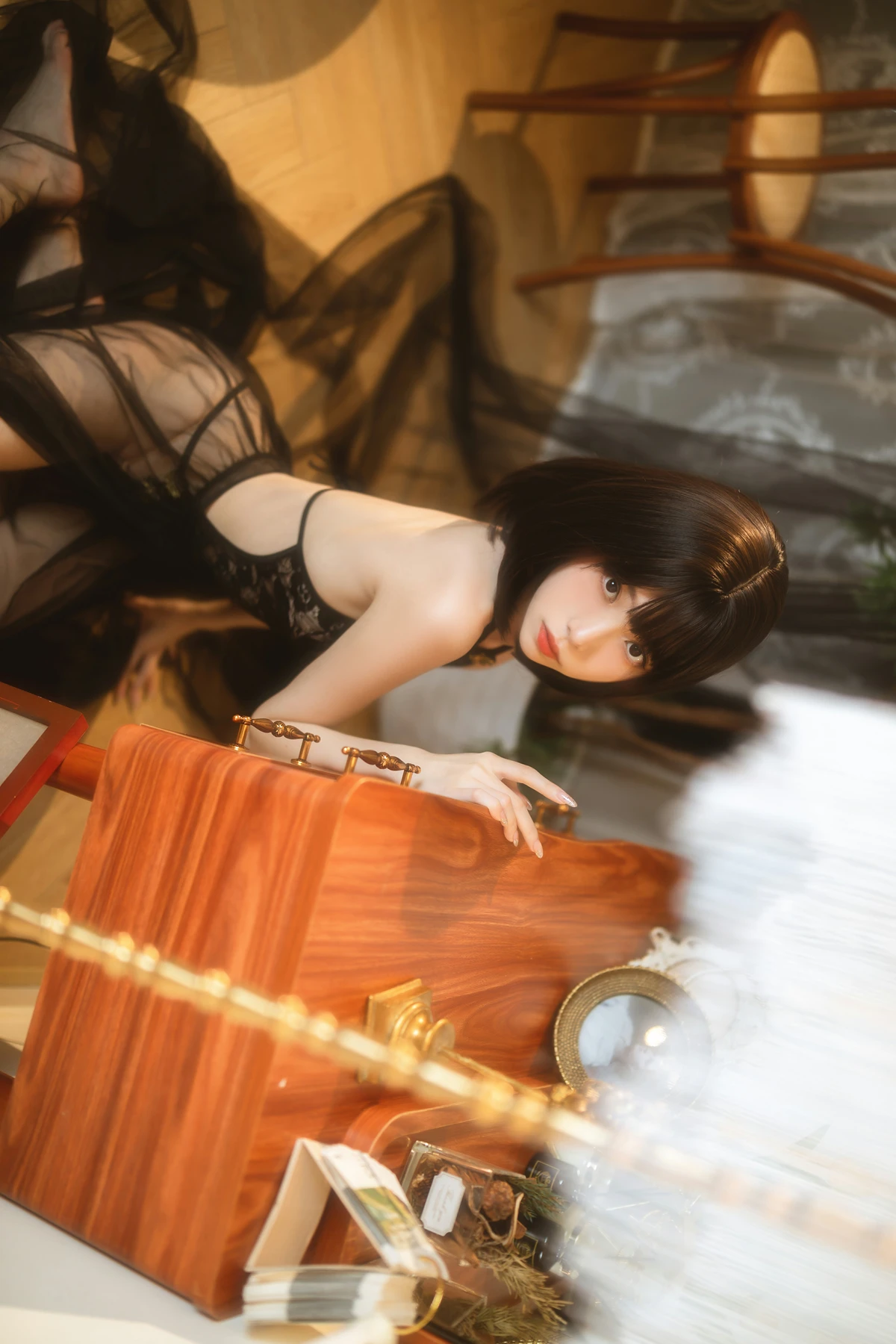 Cosplay 许岚LAN – 纯欲黑纱 33 Cosplay 许岚LAN – 纯欲黑纱