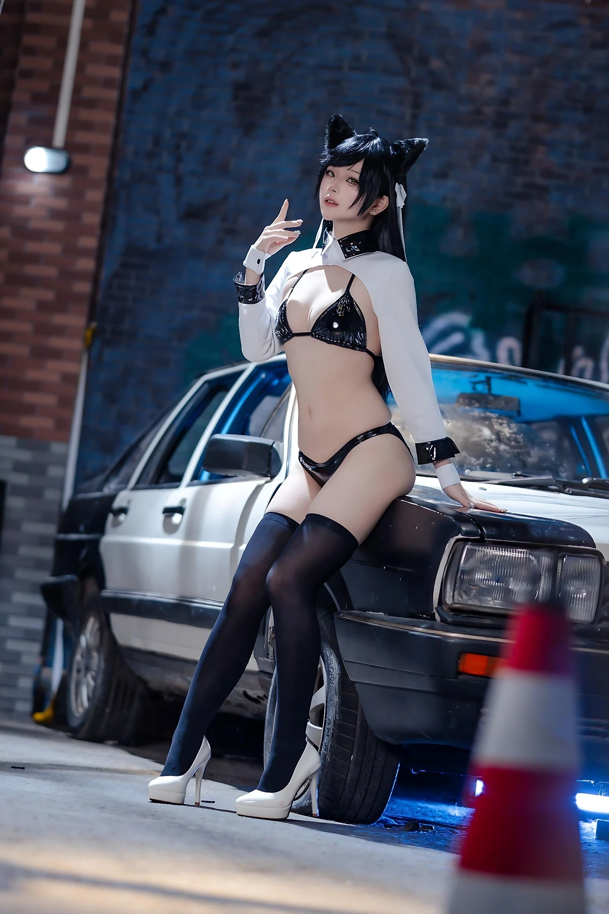 Cosplay 屿鱼 – 碧蓝航线 爱宕赛车服 Set.02