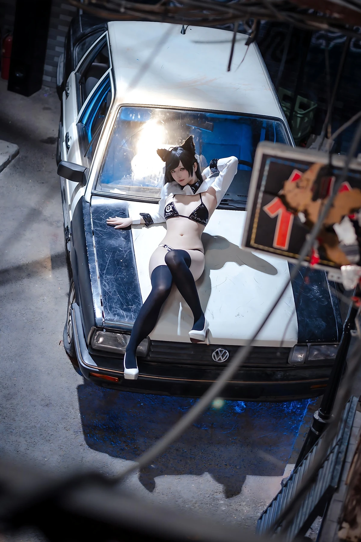 Cosplay 屿鱼 – 碧蓝航线 爱宕赛车服 Set.02