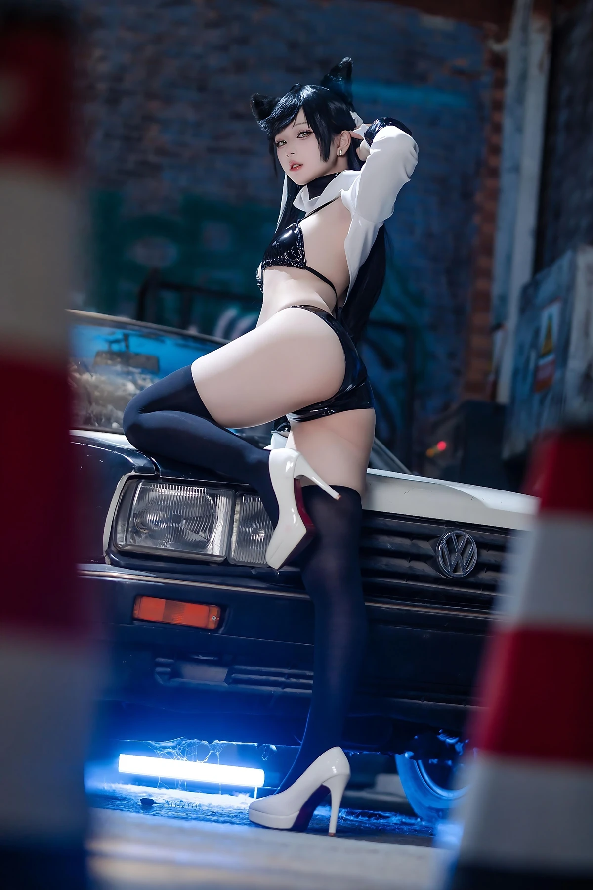 Cosplay 屿鱼 – 碧蓝航线 爱宕赛车服 Set.02