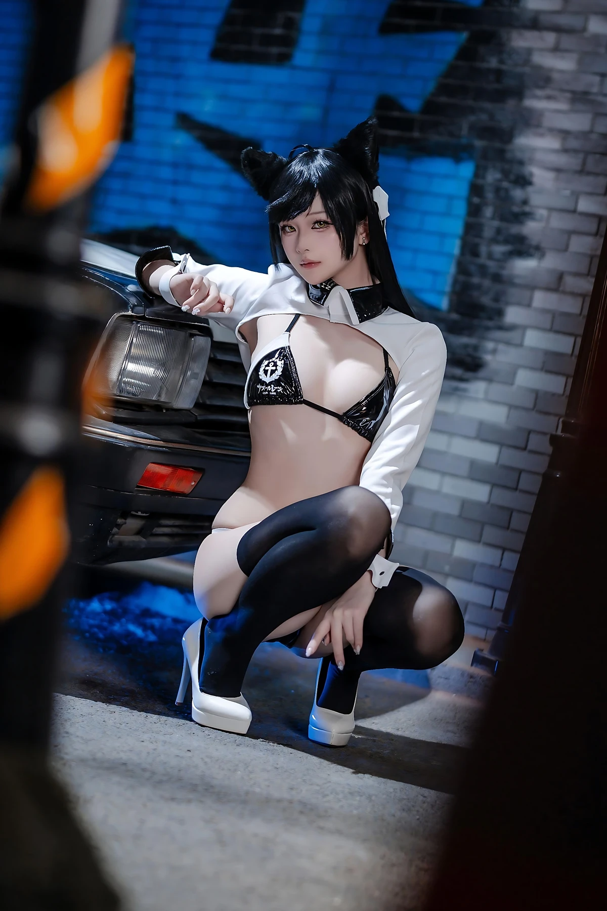 Cosplay 屿鱼 – 碧蓝航线 爱宕赛车服 Set.02