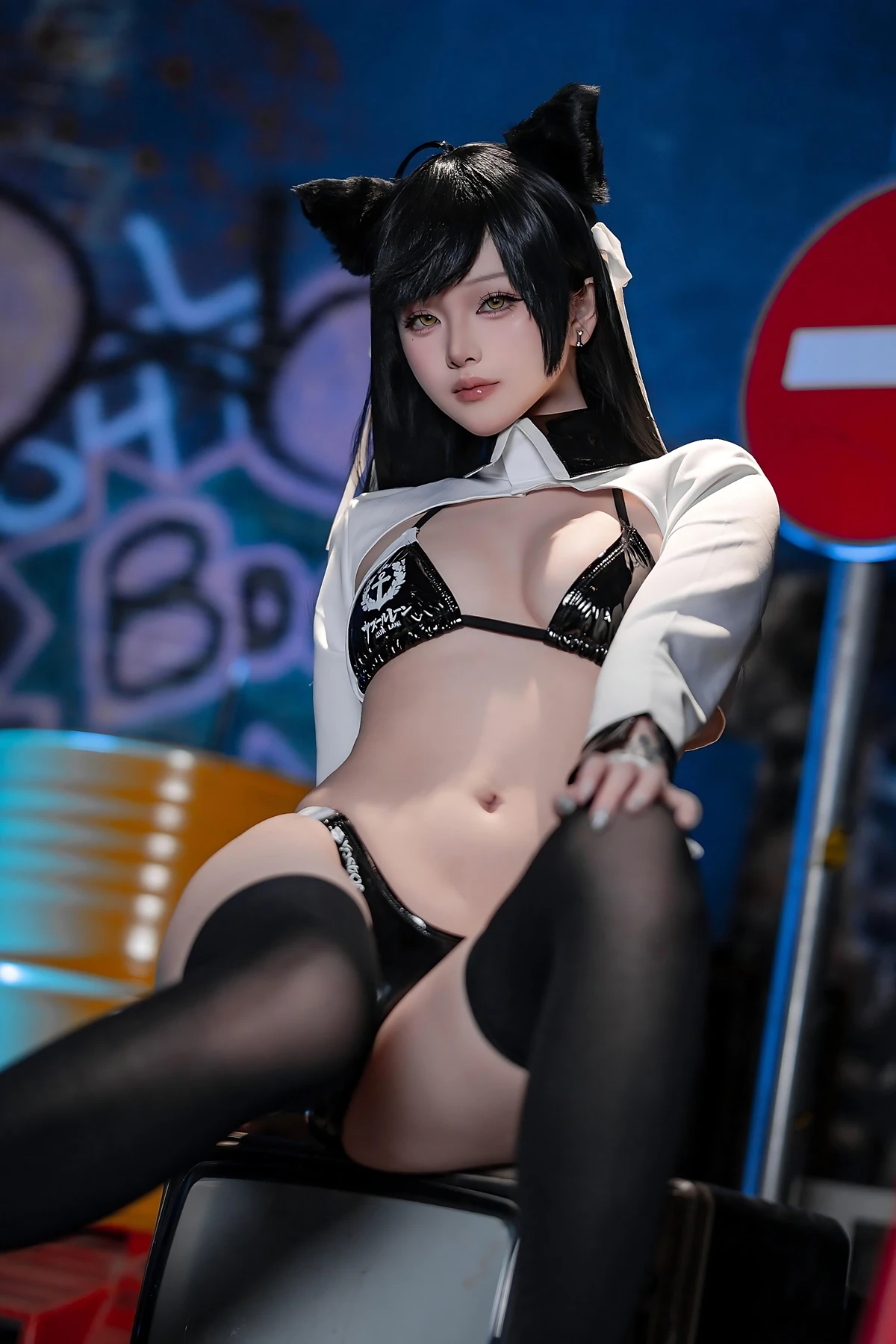 Cosplay 屿鱼 – 碧蓝航线 爱宕赛车服 Set.02