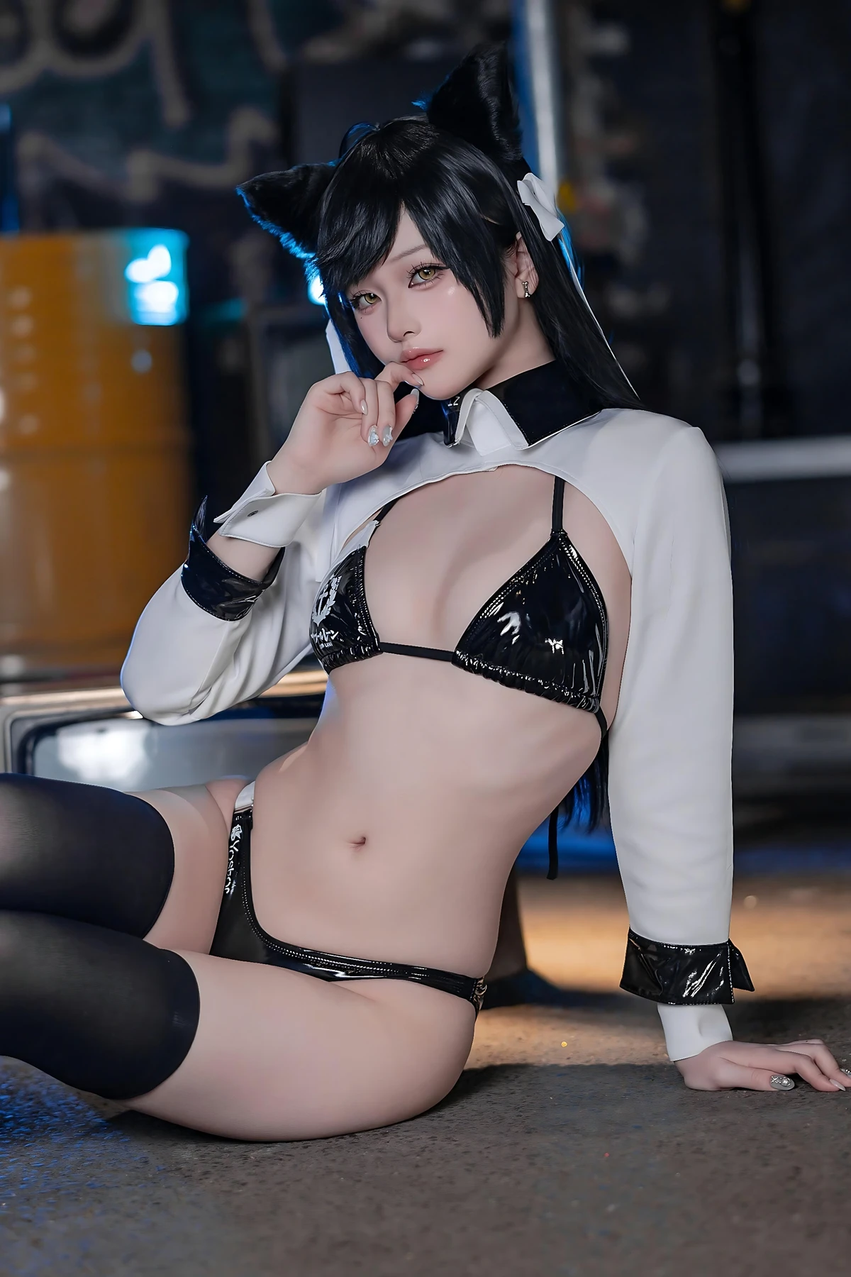 Cosplay 屿鱼 – 碧蓝航线 爱宕赛车服 Set.02