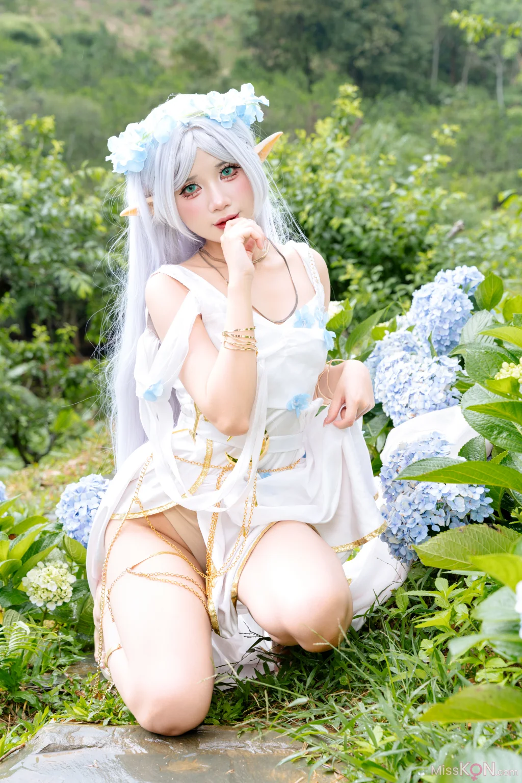 Coser@PoppaChan_ Frieren Blue Valley Dress