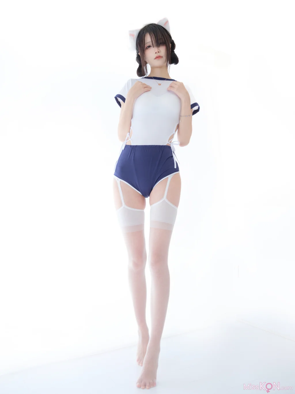 Coser@五更百鬼_ 舰长 体操服 猫耳 23 Coser@五更百鬼_ 舰长 体操服 猫耳