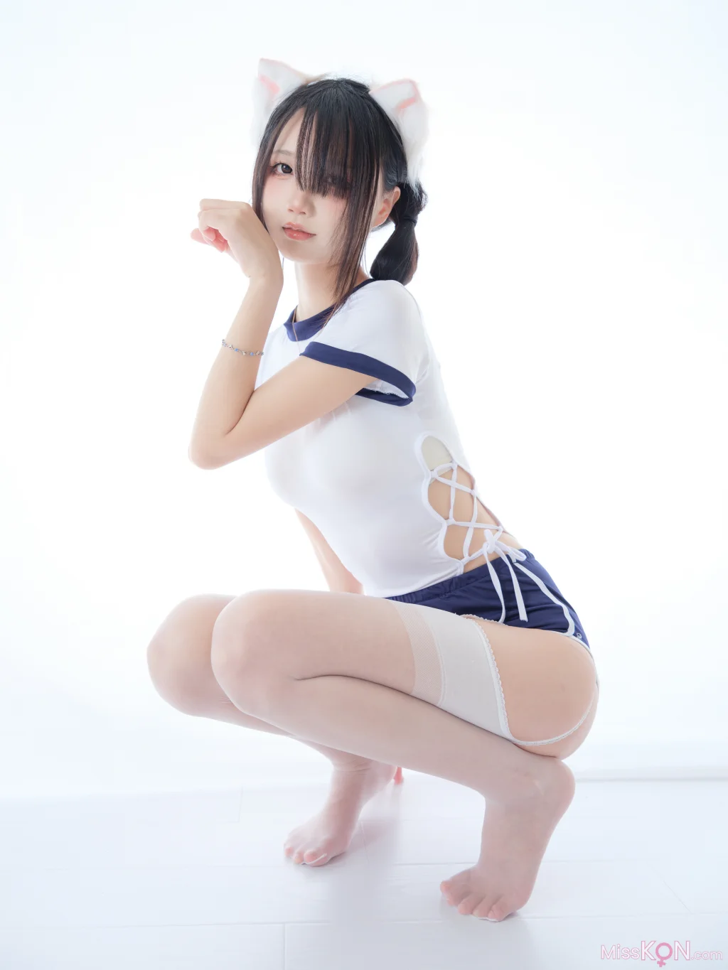 Coser@五更百鬼_ 舰长 体操服 猫耳 25 Coser@五更百鬼_ 舰长 体操服 猫耳