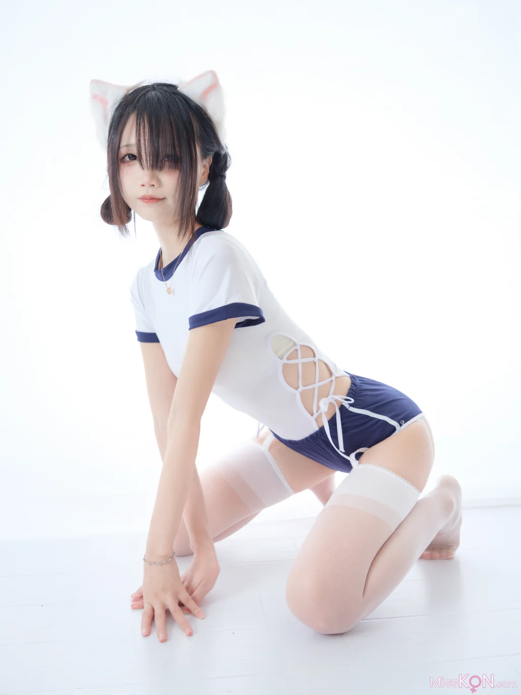 Coser@五更百鬼_ 舰长 体操服 猫耳 2 Coser@五更百鬼_ 舰长 体操服 猫耳