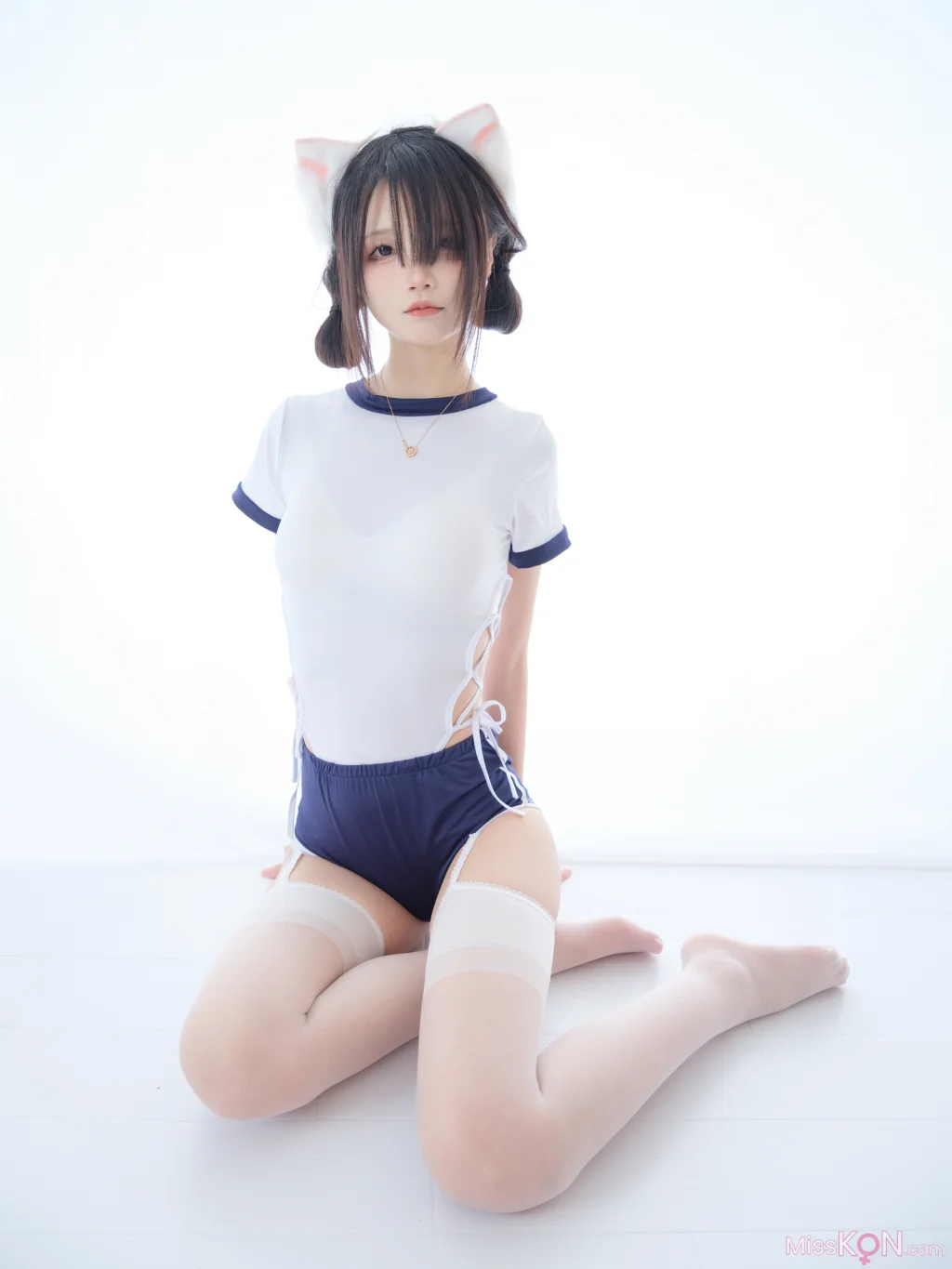 Coser@五更百鬼_ 舰长 体操服 猫耳 3 Coser@五更百鬼_ 舰长 体操服 猫耳