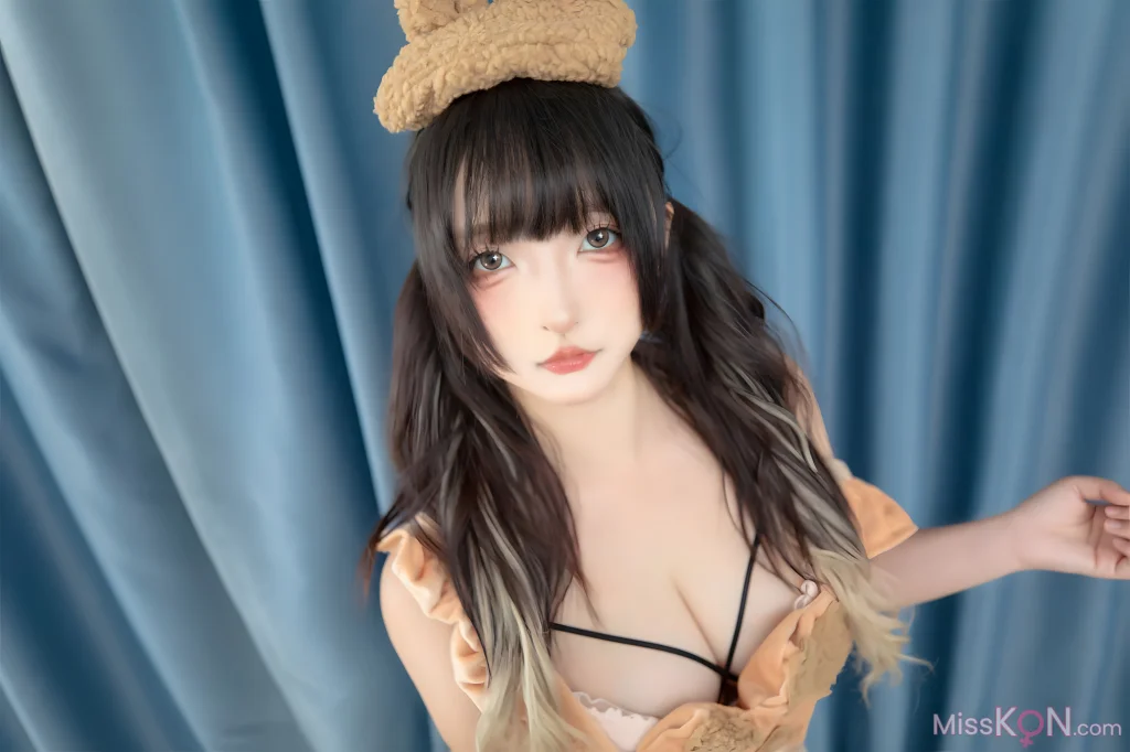 Coser@神楽坂真冬_ 白丝小熊