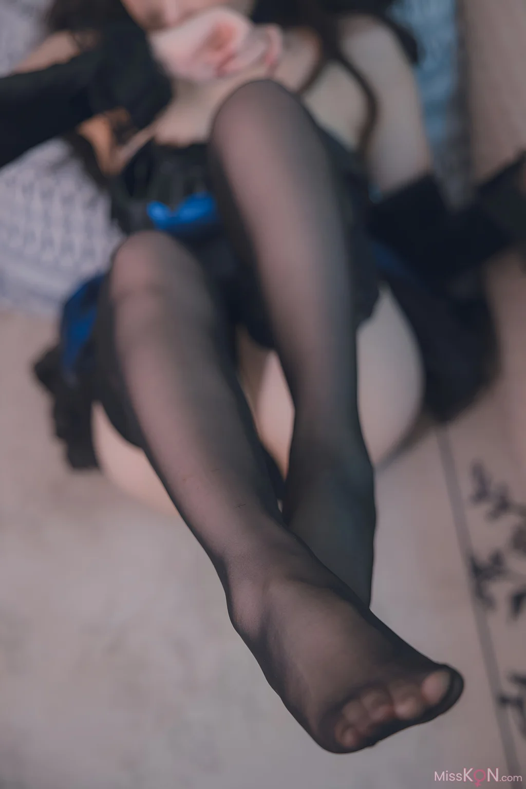 Coser@雪晴Astra_ 蓝色蕾丝短裙