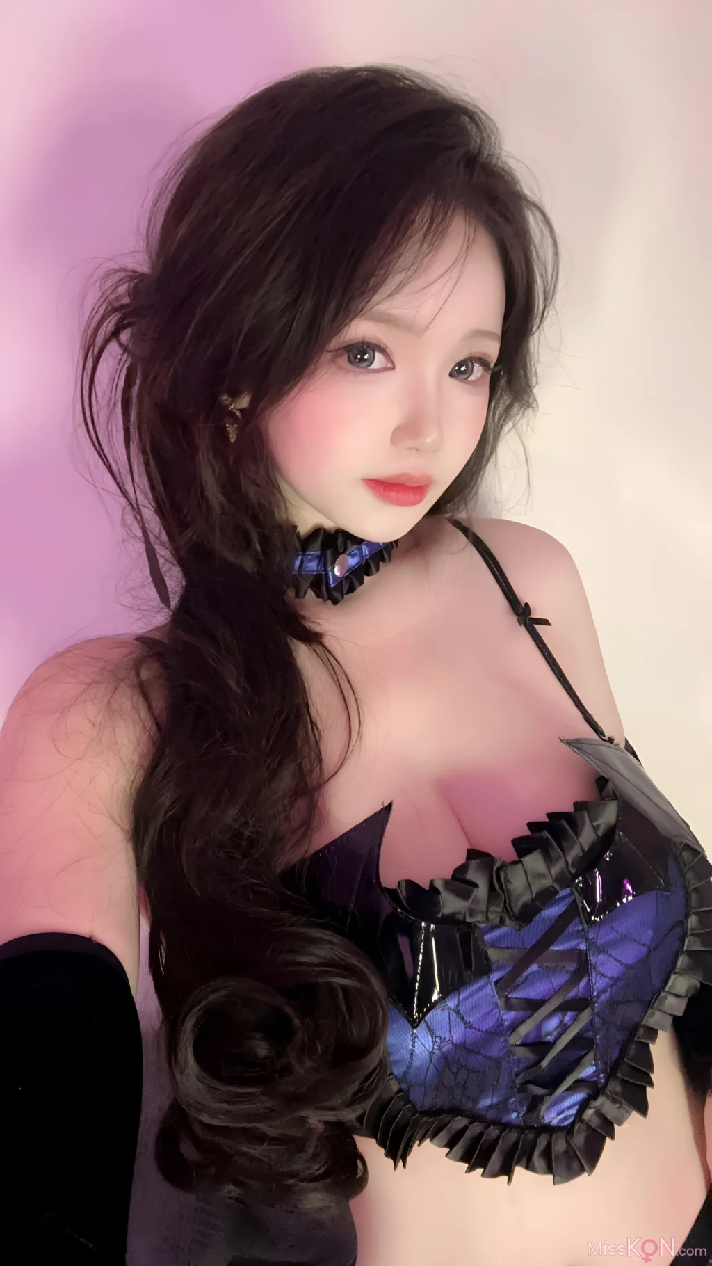 Coser@雪晴Astra_ 蓝色蕾丝短裙