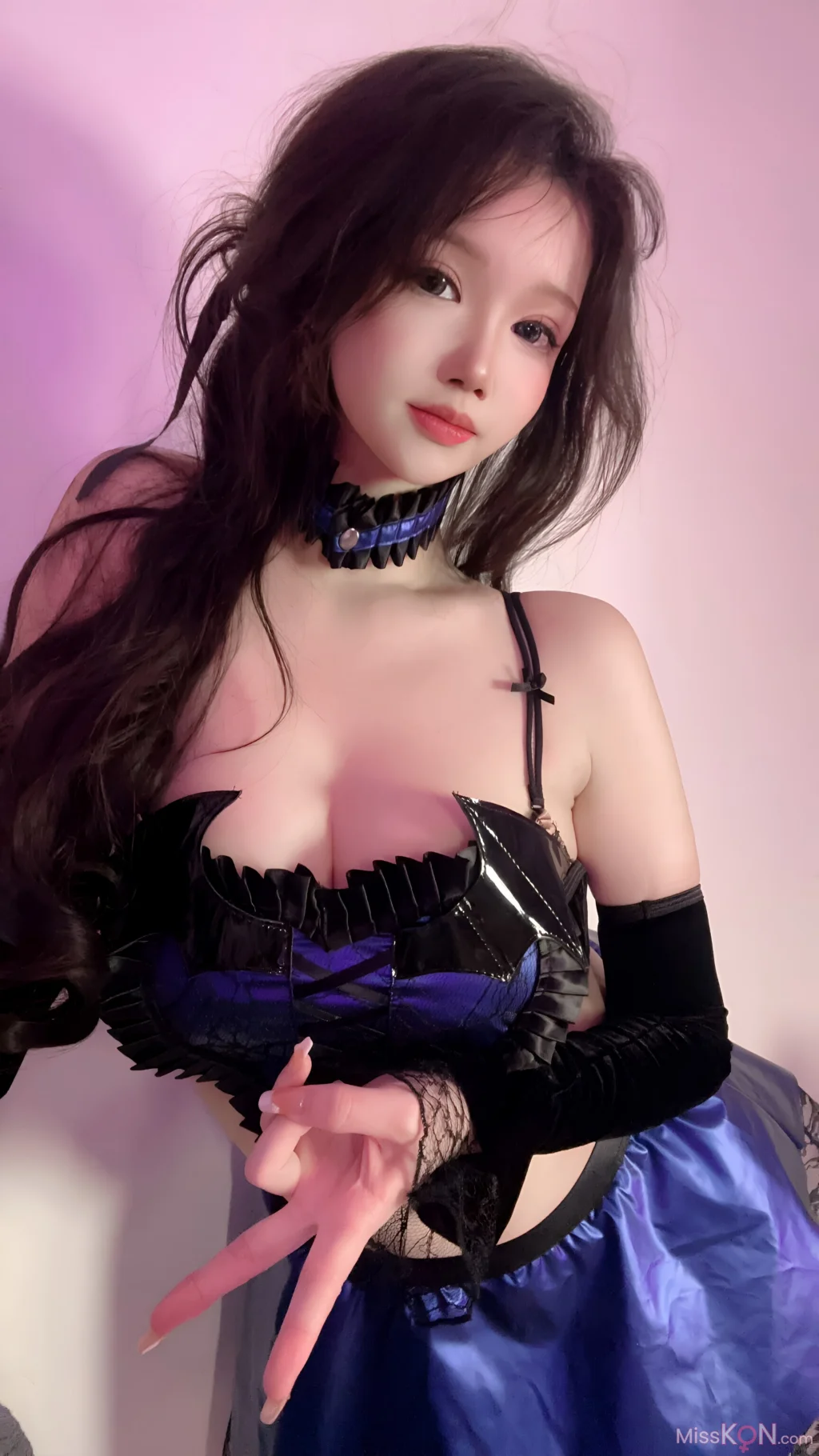 Coser@雪晴Astra_ 蓝色蕾丝短裙