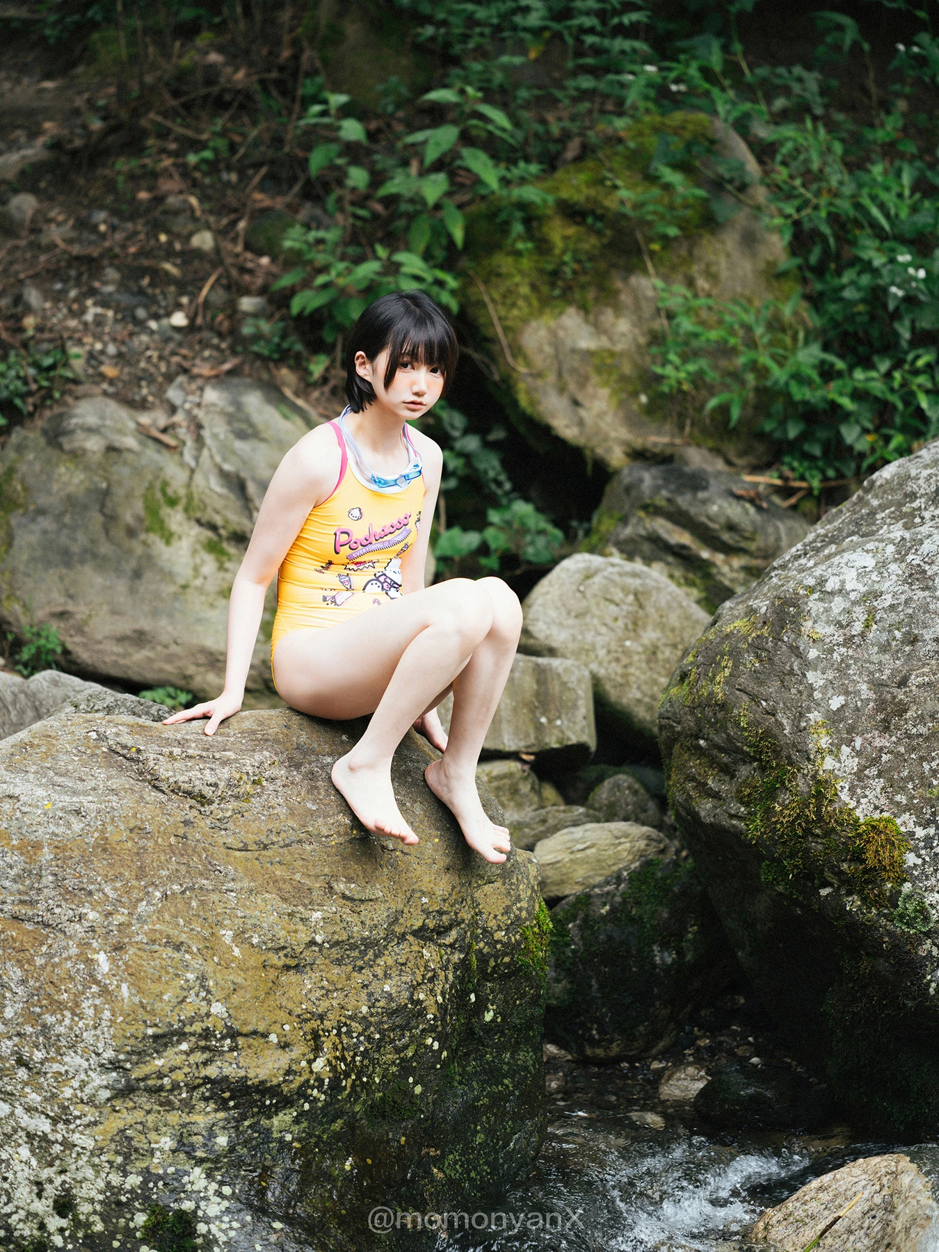 Shizuku しずく, 写真集 Fantia 原魔物喵 「夏の小川」 Set.01 35 Shizuku しずく, 写真集 Fantia 原魔物喵 「夏の小川」 Set.01