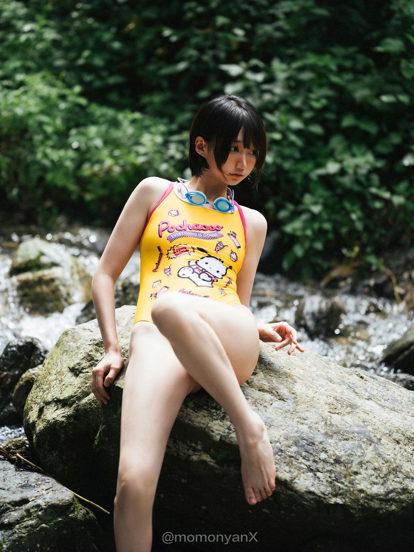 Shizuku しずく, 写真集 Fantia 原魔物喵 「夏の小川」 Set.01 16 Shizuku しずく, 写真集 Fantia 原魔物喵 「夏の小川」 Set.01