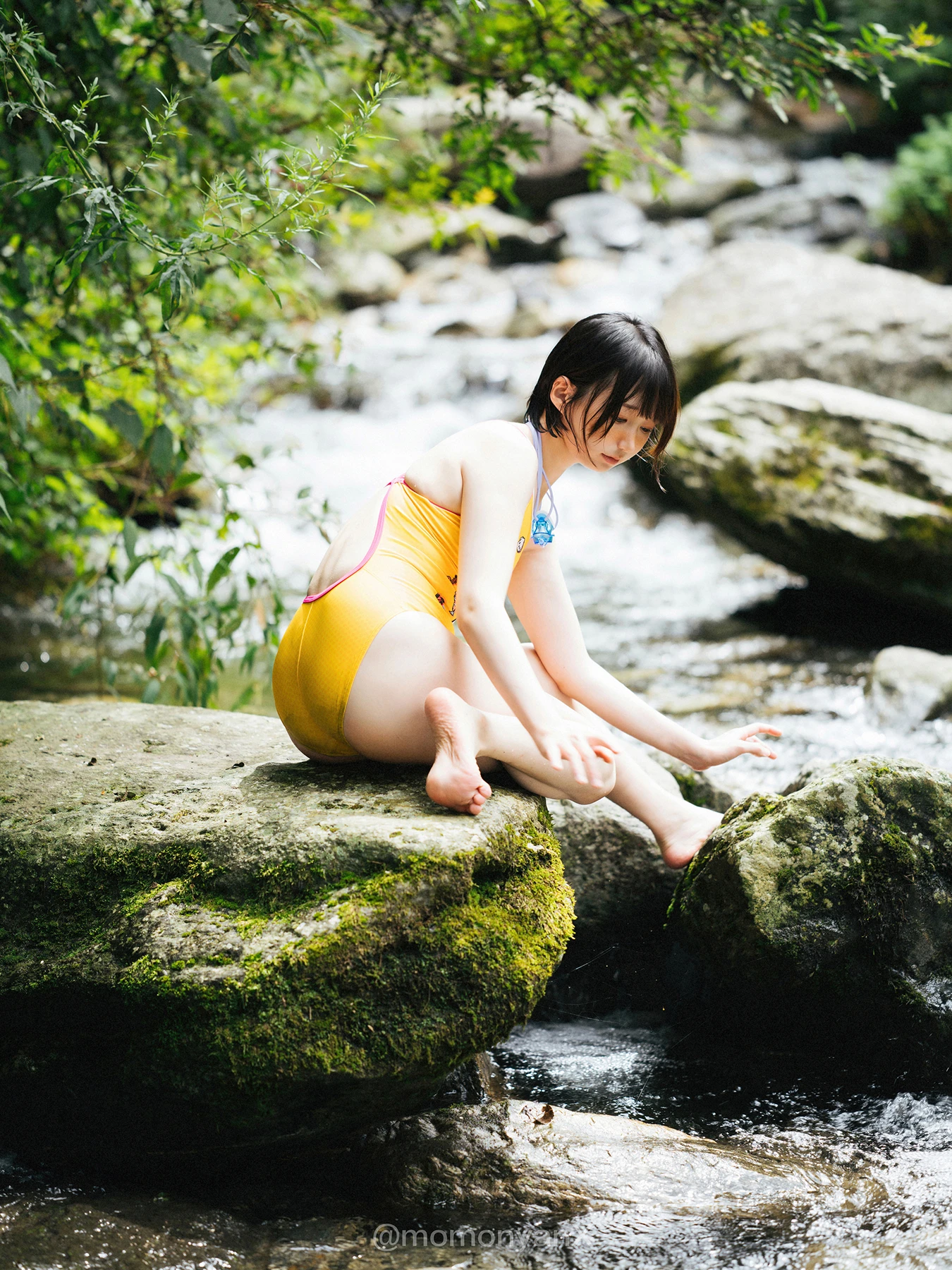 Shizuku しずく, 写真集 Fantia 原魔物喵 「夏の小川」 Set.01 33 Shizuku しずく, 写真集 Fantia 原魔物喵 「夏の小川」 Set.01