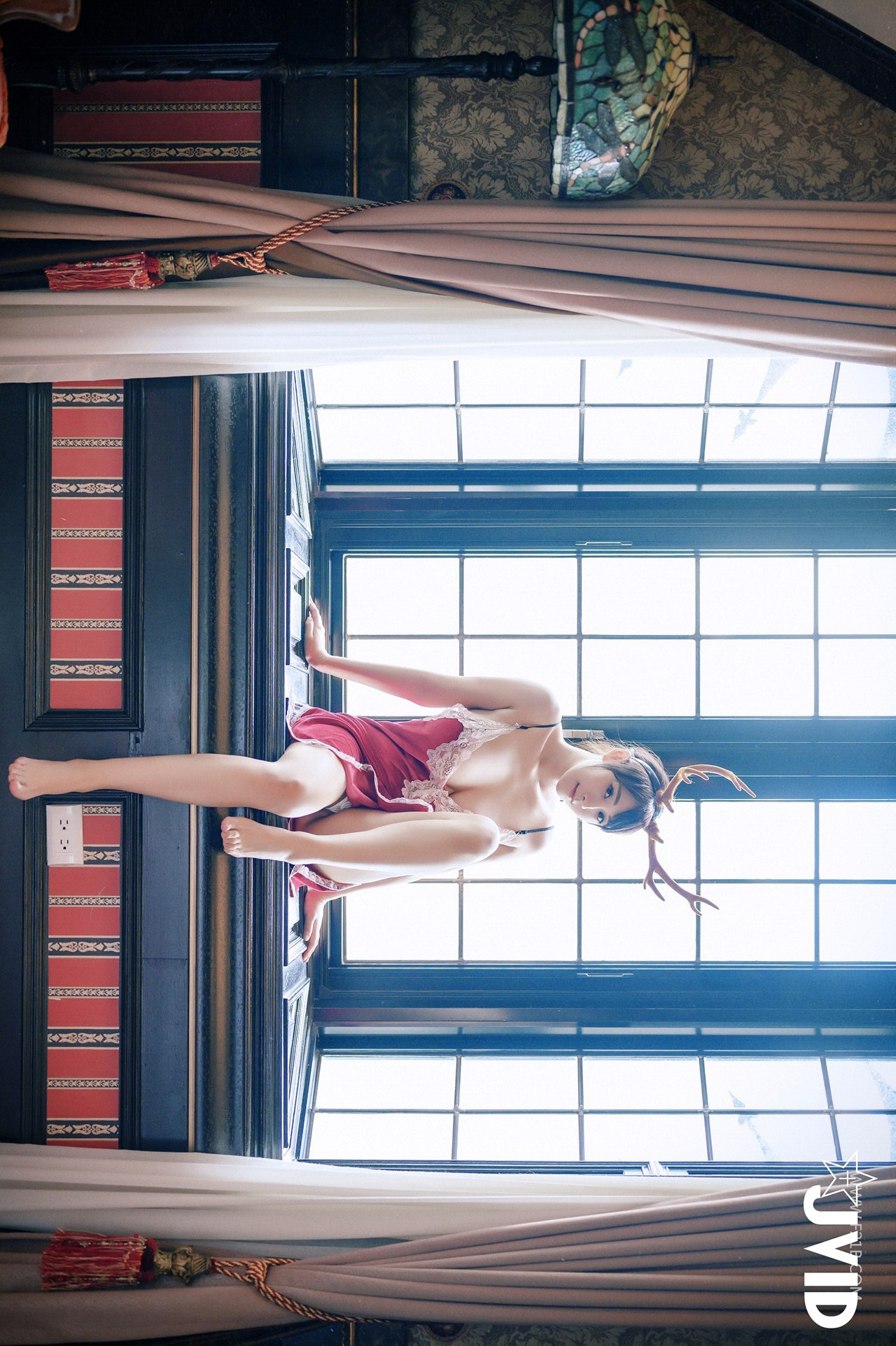 JVID Lele 樂樂 – 全輯上空無碼 巨乳女神 樂樂－鹿角女孩的報恩！ Set.02