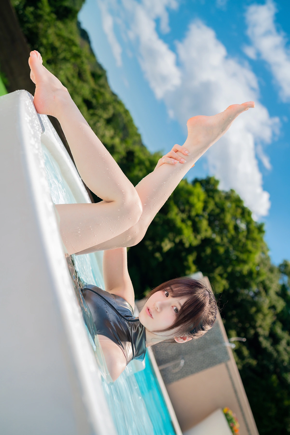 Kenken けんけんぱ, デジタル写真集 夕阳西下 竞泳泳装 Set.04