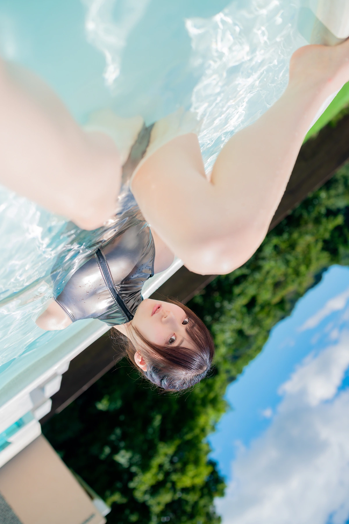 Kenken けんけんぱ, デジタル写真集 夕阳西下 竞泳泳装 Set.04