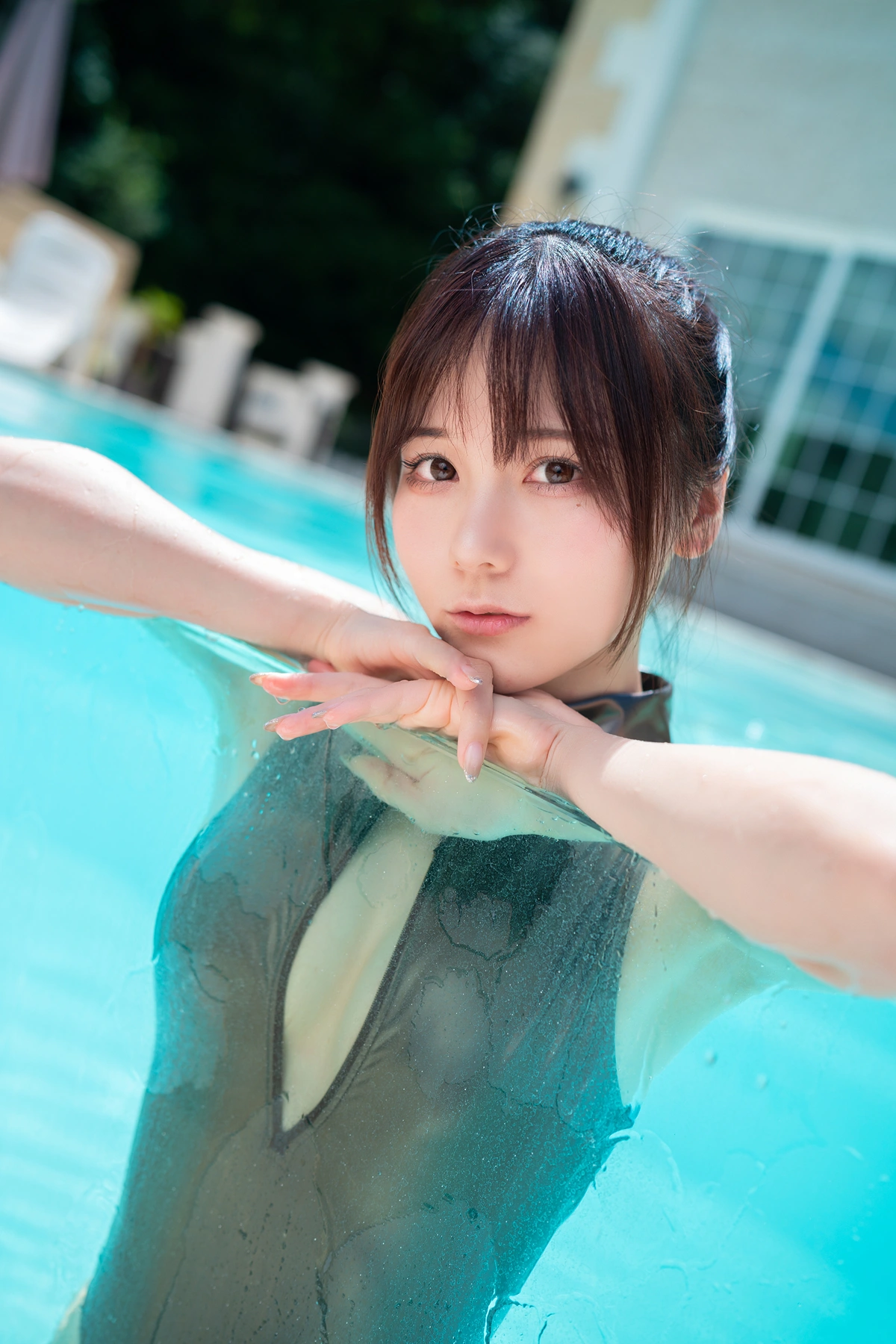 Kenken けんけんぱ, デジタル写真集 夕阳西下 竞泳泳装 Set.04