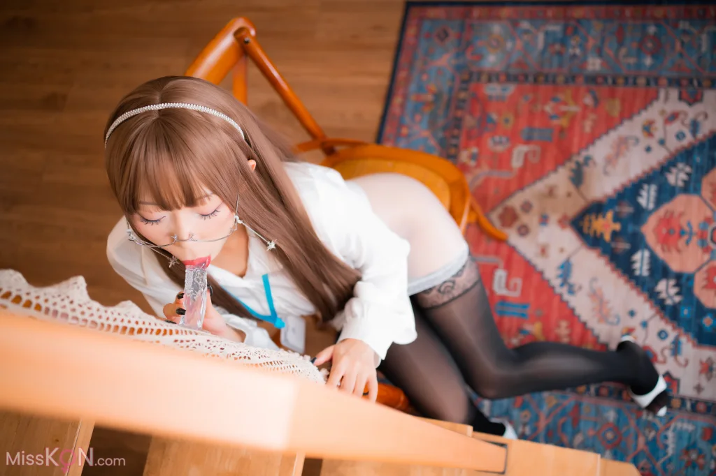 Coser@Money冷冷_ 透明OL 眼镜娘