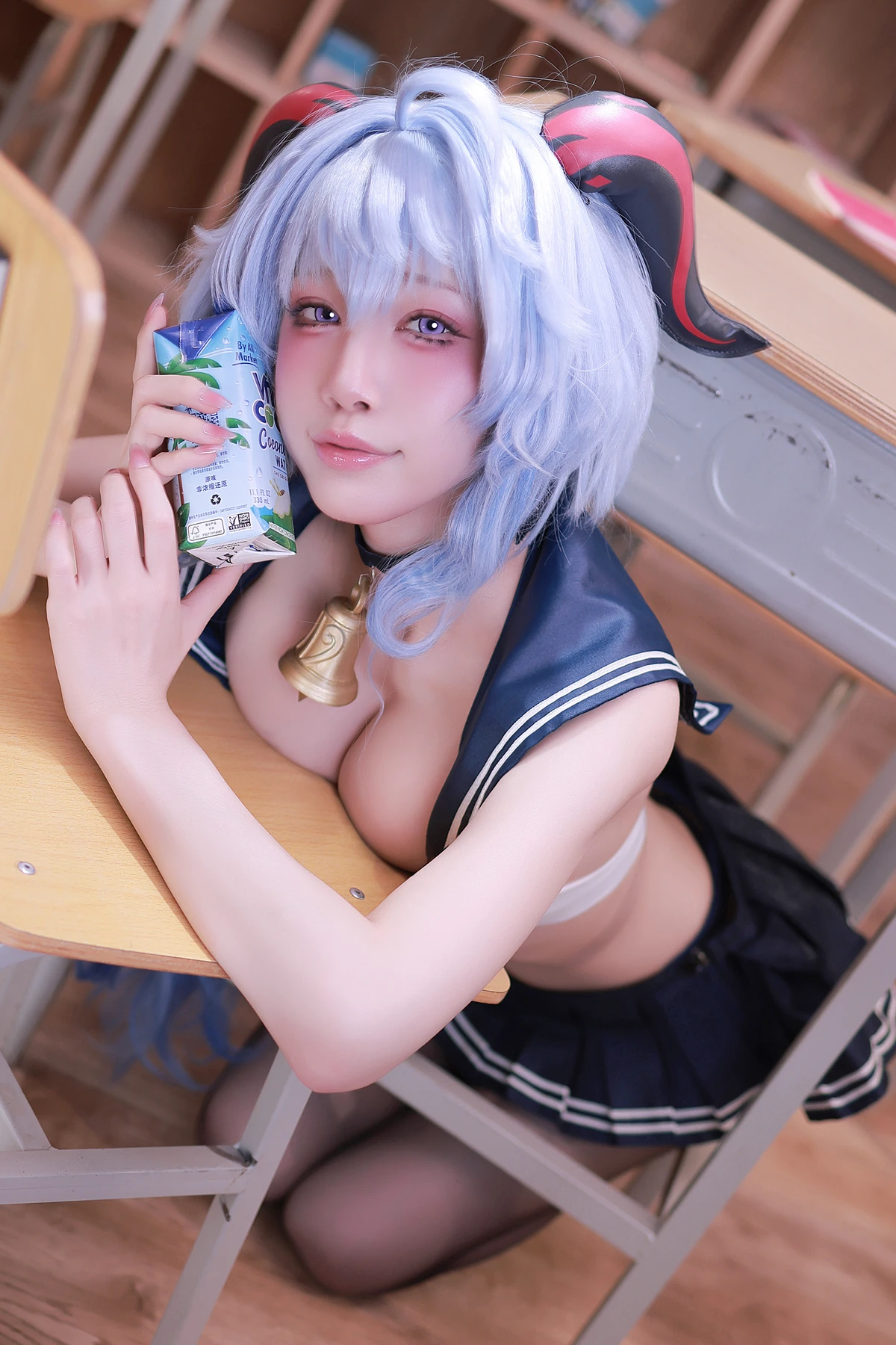 Cosplay 水淼Aqua – 2月补偿赠品 甘雨水手服