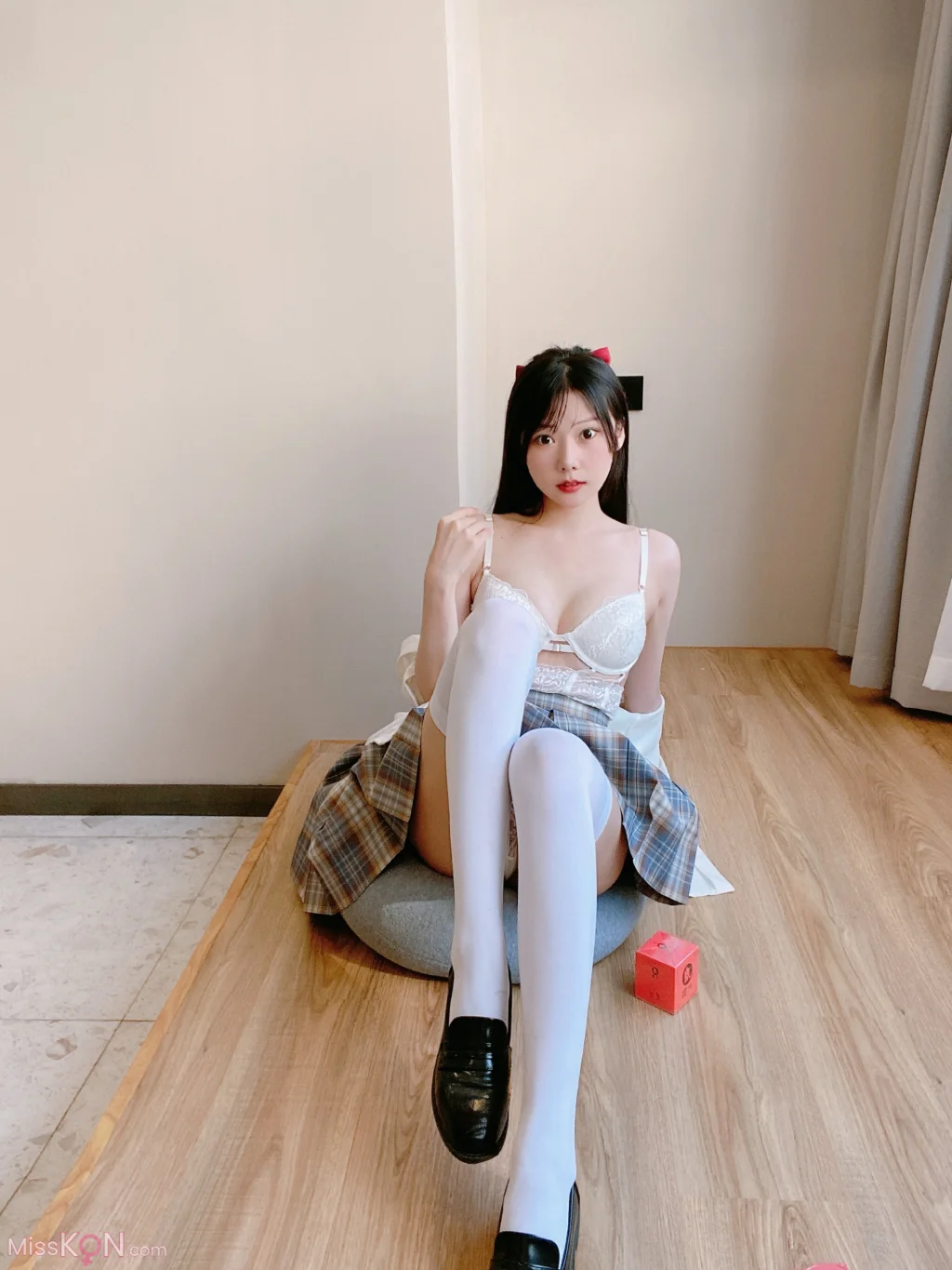 Coser@香草喵露露_ 大象 JK格子裙