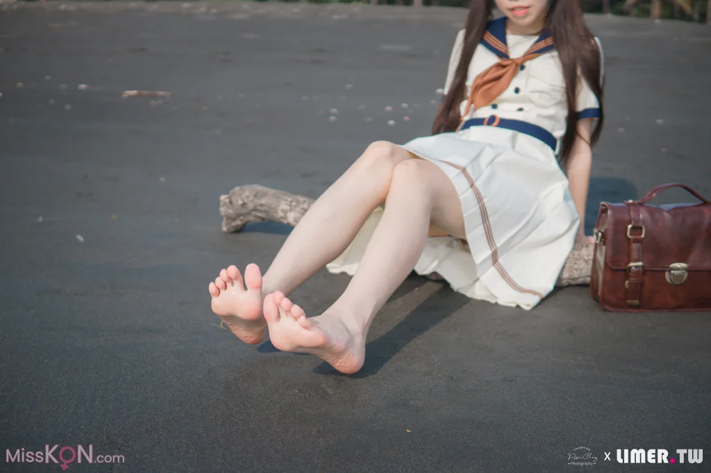 [Limerence原创] No.044_ 海蓝 JK盛夏服海边戏水