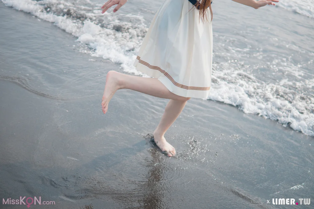 [Limerence原创] No.044_ 海蓝 JK盛夏服海边戏水