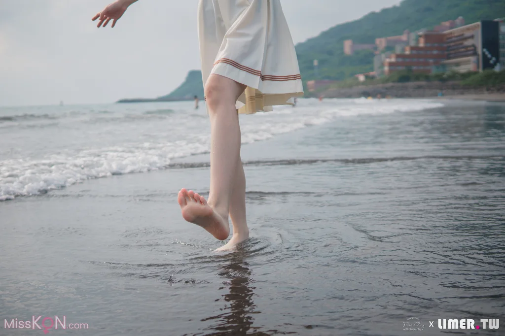 [Limerence原创] No.044_ 海蓝 JK盛夏服海边戏水