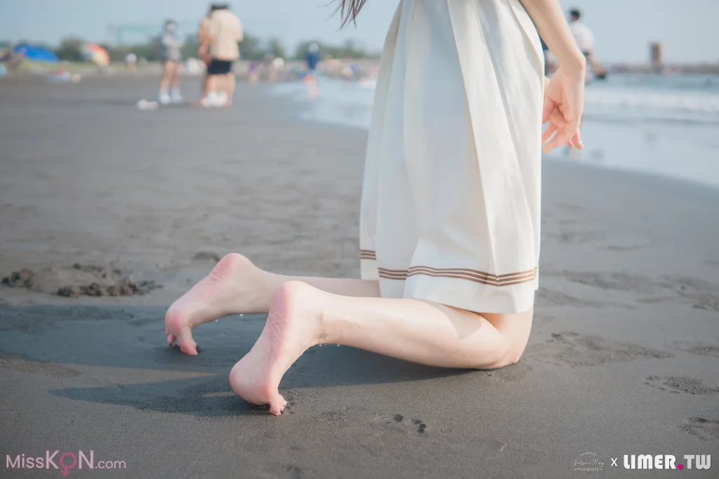 [Limerence原创] No.044_ 海蓝 JK盛夏服海边戏水