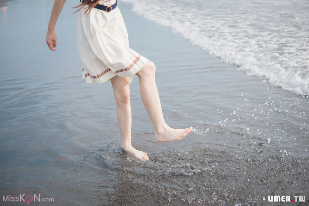 [Limerence原创] No.044_ 海蓝 JK盛夏服海边戏水