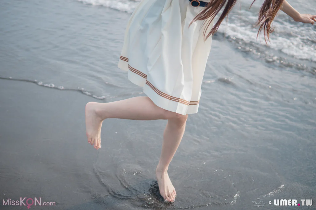 [Limerence原创] No.044_ 海蓝 JK盛夏服海边戏水