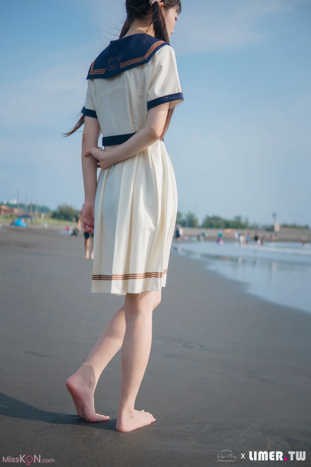 [Limerence原创] No.044_ 海蓝 JK盛夏服海边戏水