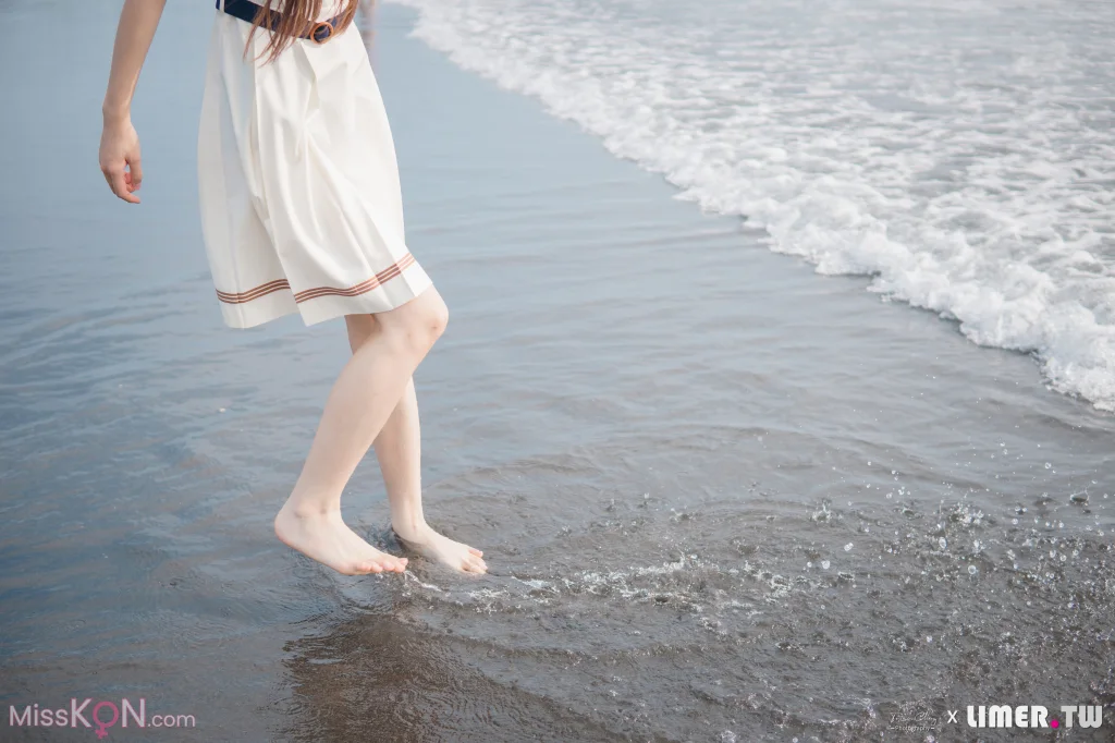 [Limerence原创] No.044_ 海蓝 JK盛夏服海边戏水