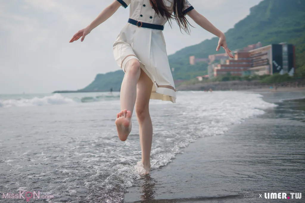 [Limerence原创] No.044_ 海蓝 JK盛夏服海边戏水