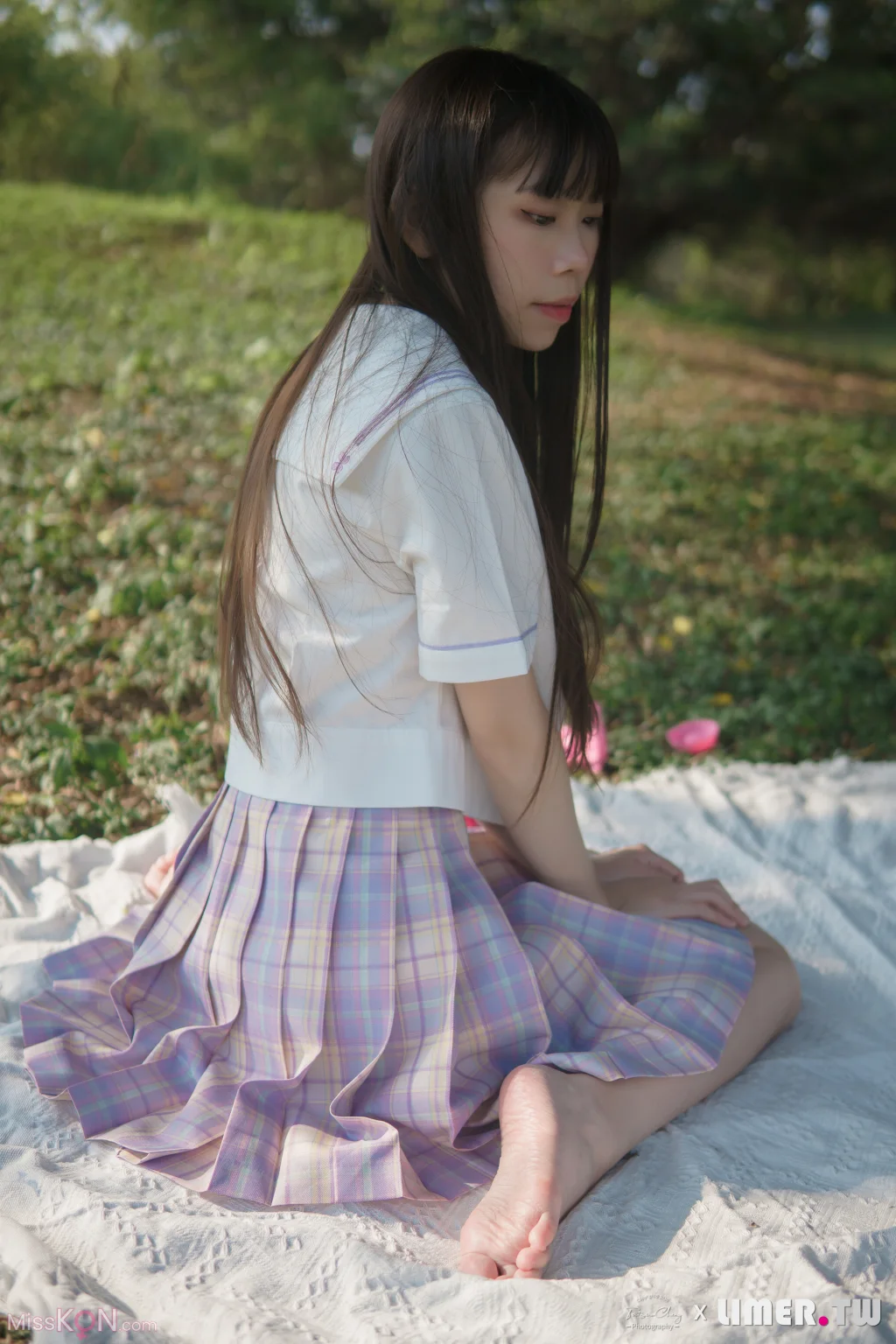 [Limerence原创] No.047_ 海蓝 白皙希腊脚 JK户外野餐
