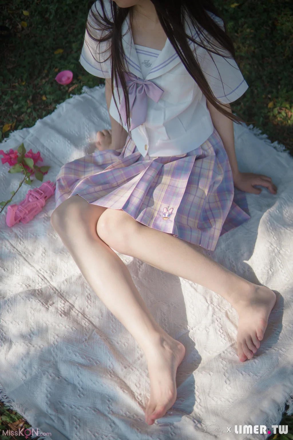 [Limerence原创] No.047_ 海蓝 白皙希腊脚 JK户外野餐