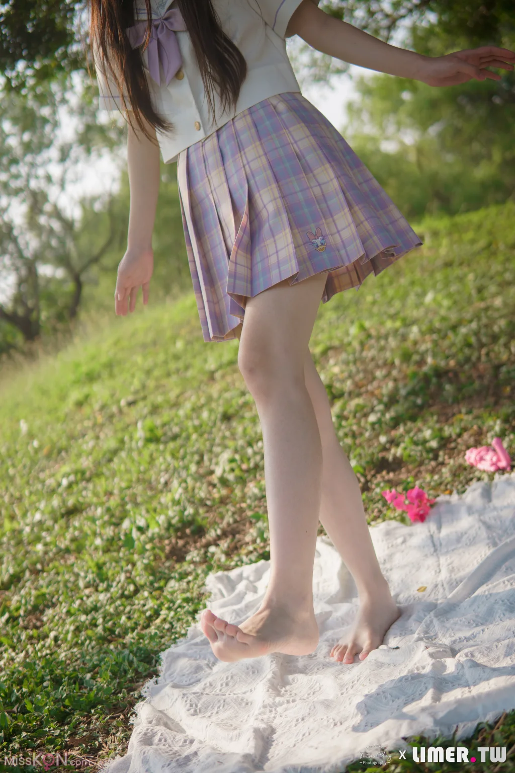 [Limerence原创] No.047_ 海蓝 白皙希腊脚 JK户外野餐