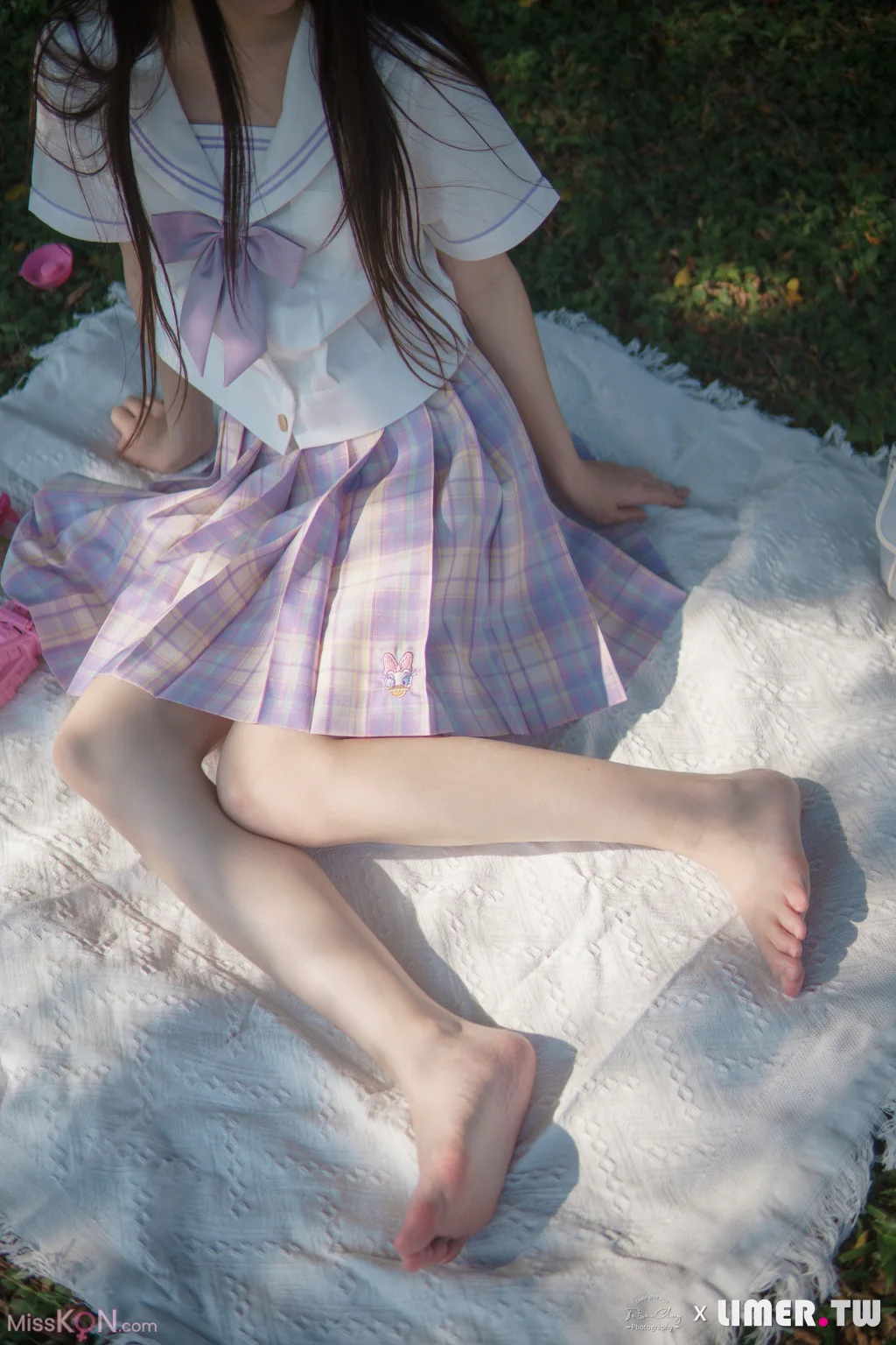 [Limerence原创] No.047_ 海蓝 白皙希腊脚 JK户外野餐