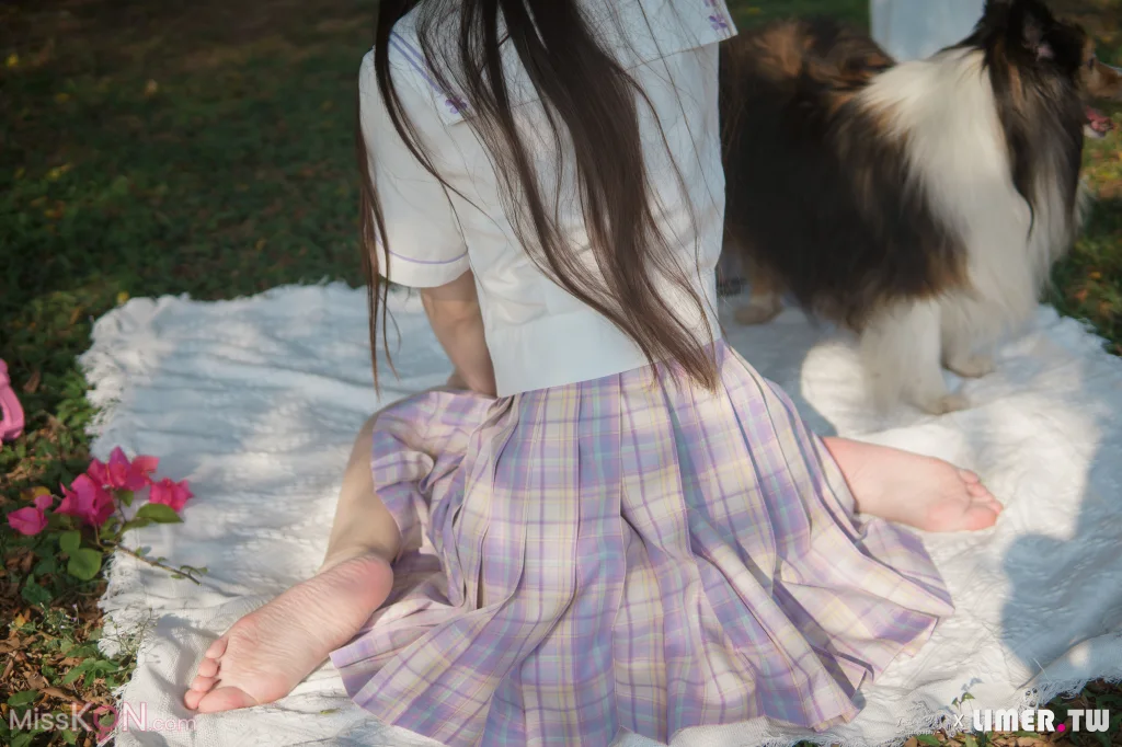 [Limerence原创] No.047_ 海蓝 白皙希腊脚 JK户外野餐