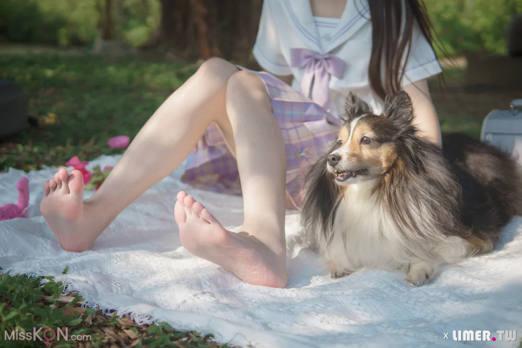 [Limerence原创] No.047_ 海蓝 白皙希腊脚 JK户外野餐
