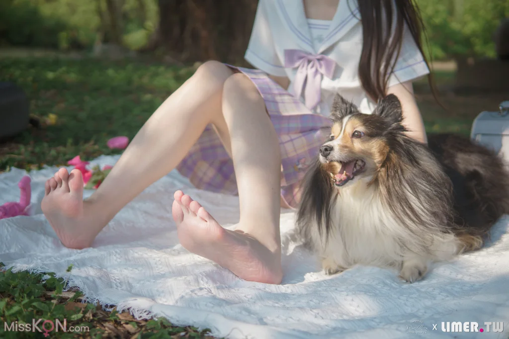 [Limerence原创] No.047_ 海蓝 白皙希腊脚 JK户外野餐