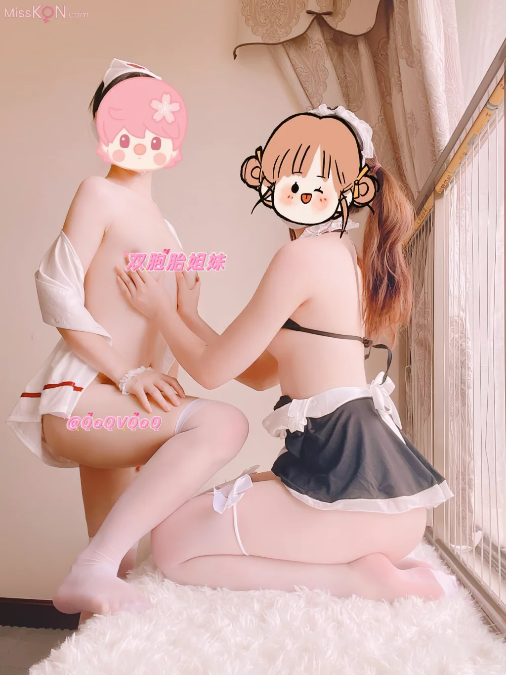 QoQVQoQ(花铁锤姐妹)_ 顶级双胞胎姐妹私拍合集